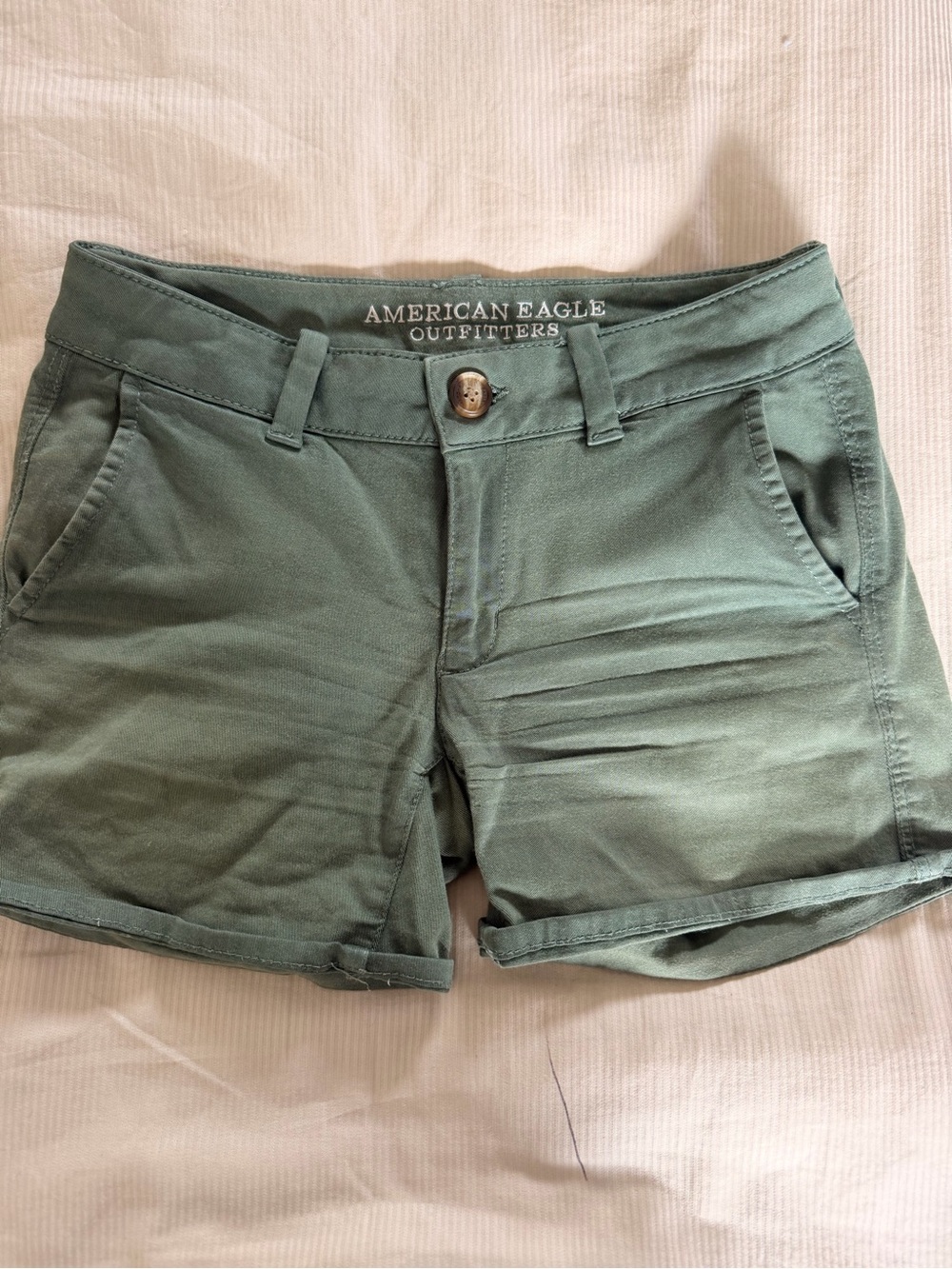 American Eagle Outfitters Olive Green Women's Chino Shorts